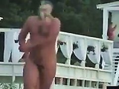 Nudist Beach Volleyball